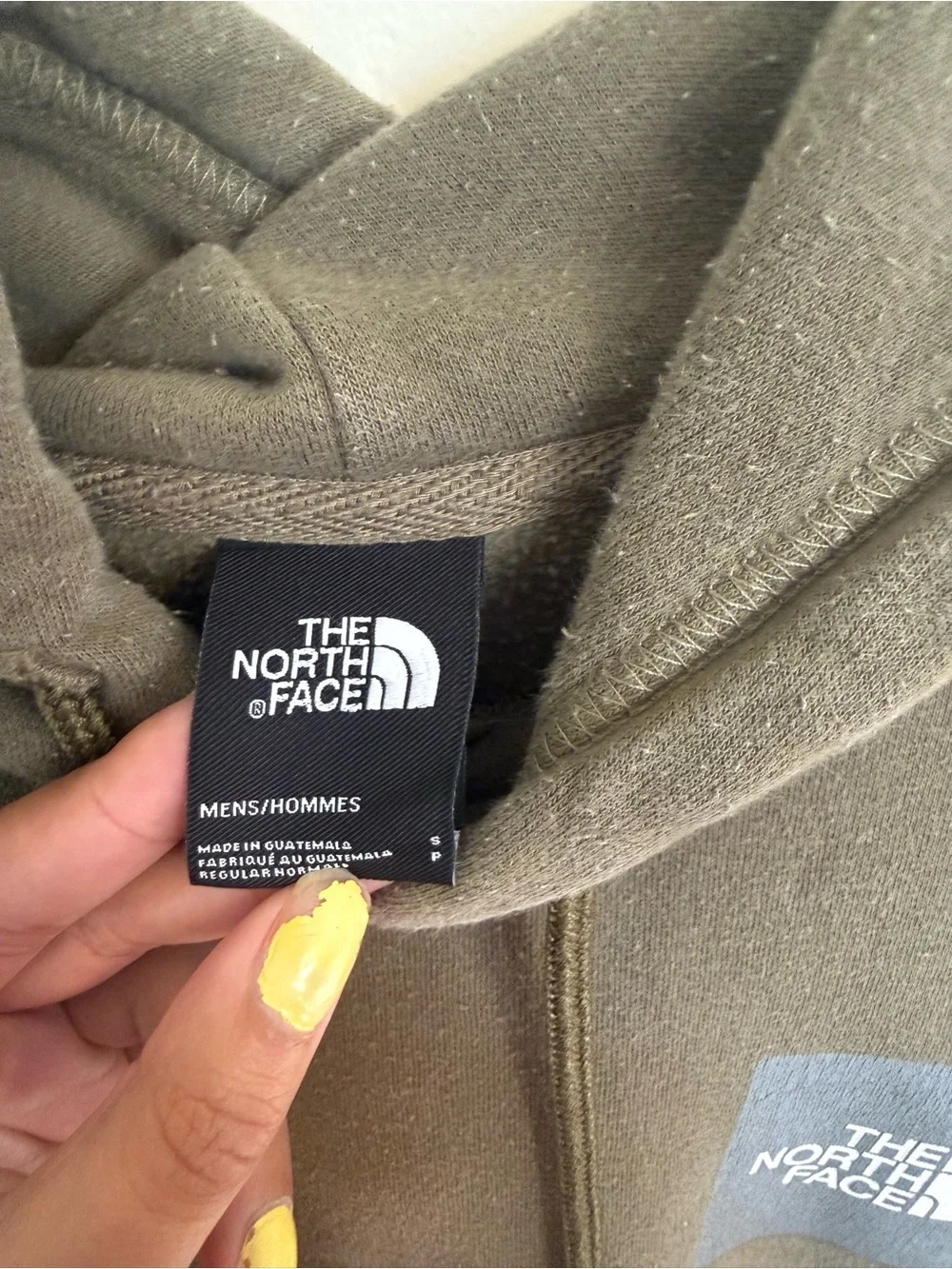 The North Face Olive Green Pullover Logo Hoodie